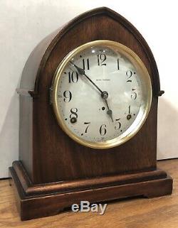 Seth Thomas Beehive Tombstone 8 Day Prospect Matel Table Shelf Clock