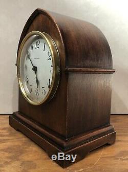 Seth Thomas Beehive Tombstone 8 Day Prospect Matel Table Shelf Clock