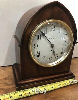 Seth Thomas Beehive Tombstone 8 Day Prospect Matel Table Shelf Clock