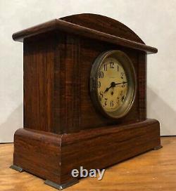 Seth Thomas Belmont No. 2 Adamantine 8 Day Mantel Table Shelf Clock