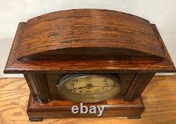 Seth Thomas Belmont No. 2 Adamantine 8 Day Mantel Table Shelf Clock