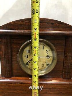 Seth Thomas Belmont No. 2 Adamantine 8 Day Mantel Table Shelf Clock