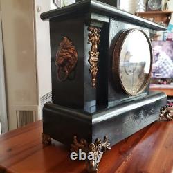 Seth Thomas Black & Adamantine Mantle Clock