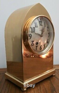 Seth Thomas Brass Beehive Case Clock