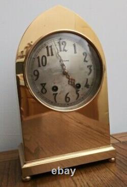 Seth Thomas Brass Beehive Case Clock