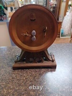 Seth Thomas Brass Mantle Clock Alarm Wind Up 1900s Art Nouveau Working See Video