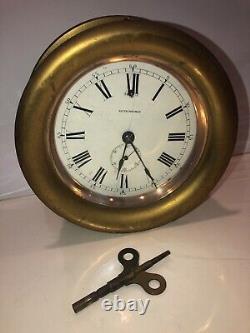 Seth Thomas Brass Ship Clock