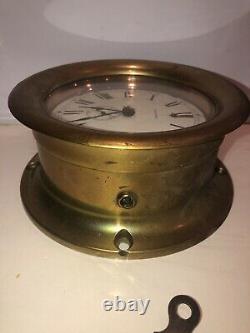 Seth Thomas Brass Ship Clock