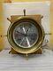 Seth Thomas Brass Ship Clock. Good Working Bell Rings To Ship Hours -jl008