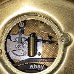 Seth Thomas Brass Ship Clock. Good Working Bell Rings to Ship Hours -JL008