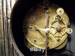 Seth Thomas Brass Statue Clock Mantel