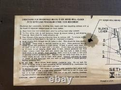 Seth Thomas Brookfield E 530 Model With A230 Movement In Working Order