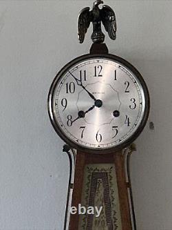 Seth Thomas Brookfield E530 Series Wall Clock Key Wound Pendulum A208 Movement