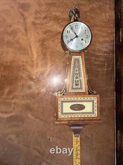 Seth Thomas Brookfield E530 Series Wall Clock Key Wound Pendulum A208 Movement