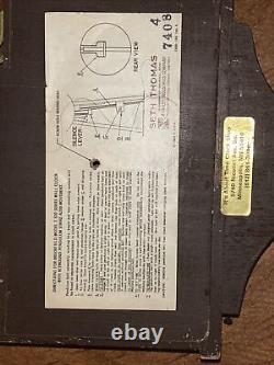 Seth Thomas Brookfield E530 Series Wall Clock Key Wound Pendulum A208 Movement