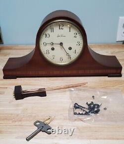 Seth Thomas Brown Mantle Clock With Key 1200