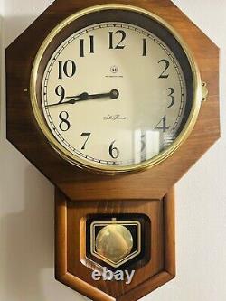 Seth Thomas By Talley Industries Westminster Chime Octagon Pendulum Wall Clock