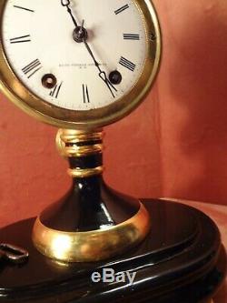 Seth Thomas Candle Stick Clock with Dome 8 Day Time and Strike