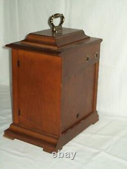 Seth Thomas Carriage Mantel Clock Key Wind Chiming Movement Unit Does Work