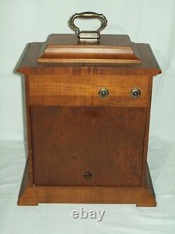 Seth Thomas Carriage Mantel Clock Key Wind Chiming Movement Unit Does Work