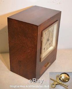 Seth Thomas Century 4w 1936 Fine And Rare Antique MID Size Cabinet Clock
