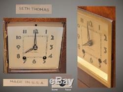 Seth Thomas Century 4w 1936 Fine And Rare Antique MID Size Cabinet Clock