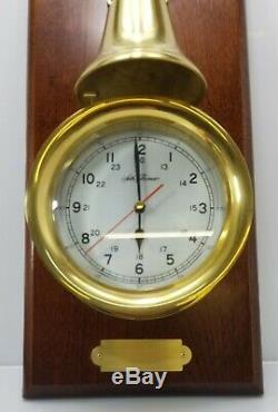 Seth Thomas Chesapeake Bay Ship Clock And Bell with Mounted Engraving Plate