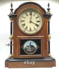 Seth Thomas City Series Cincinnati Mantel Clock 8 Day 1890's Rosewood case