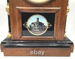 Seth Thomas City Series Cincinnati Mantel Clock 8 Day 1890's Rosewood case