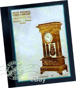 Seth Thomas Clock Co 1907 CATALOG Antique Time Pieces 100s Samples mantel + more