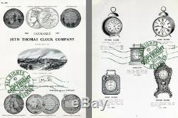 Seth Thomas Clock Co 1907 CATALOG Antique Time Pieces 100s Samples mantel + more