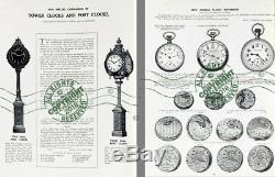 Seth Thomas Clock Co 1907 CATALOG Antique Time Pieces 100s Samples mantel + more