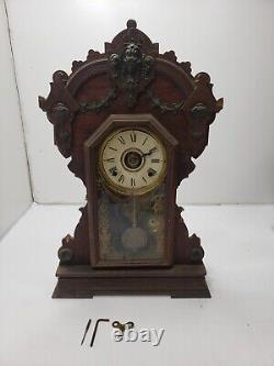 Seth Thomas Clock Company Thomaston Mantle Wall Clock Gingerbread 298A 8 Day