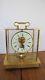 Seth Thomas Clock Glass Pendulum Mantle Brass Vintage Works Great