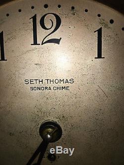 Seth Thomas Clock Sonora 5 Bells Play Westminster