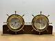 Seth Thomas Corsair Ships Bell Clock & Barometer E537-007 & E537-011 Works