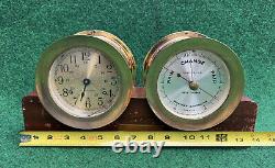 Seth Thomas Corsair-W Ships Clock & Barometer E537-000 & E537-010 IBM Club