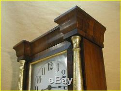 Seth Thomas Cottage Clock-double Decker-full Pillars-1870's-awesome