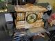 Seth Thomas Cream & Rust Adamantine 6 Column Mantle Clock With 89c Movement Rare