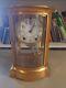 Seth Thomas Crystal Regular Clock With Curved Bow Front Beveled Glass