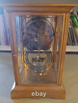 Seth Thomas Crystal Regular Clock with Curved Bow Front Beveled Glass