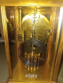 Seth Thomas Crystal Regular Clock with Curved Bow Front Beveled Glass