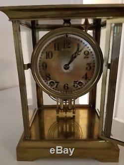 Seth Thomas Crystal Regulator Clock Vintage