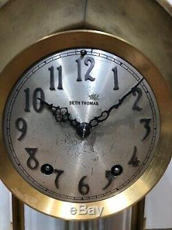 Seth Thomas Dome Top Crystal Gothic No. 0 Regulator Mantel Clock