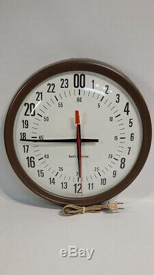 Seth Thomas E899-942A Electronic 24 hour dial clock Vintage Military Tested
