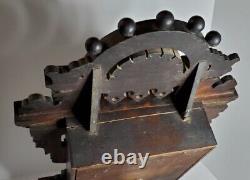 Seth Thomas Eclipse Mantel Clock Antique 8 Day Gingerbread Walnut Alarm Bell