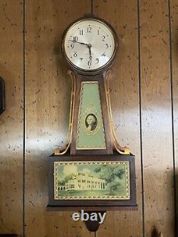 Seth Thomas GEORGE WASHINGTON Banjo Clock