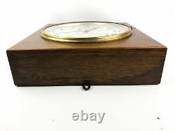 Seth Thomas Gallery Clock Winchester Store Advertising 1935 Oak with KEY & BOB