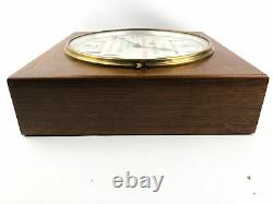 Seth Thomas Gallery Clock Winchester Store Advertising 1935 Oak with KEY & BOB