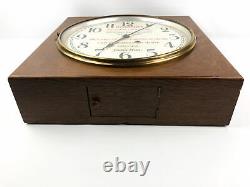 Seth Thomas Gallery Clock Winchester Store Advertising 1935 Oak with KEY & BOB